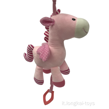 Peluche Pink Horse With Musical